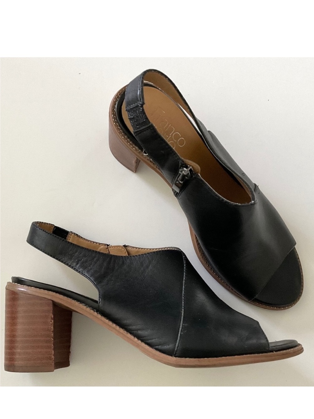 Franco Sarto Shoes L-Hollow Black Size 7.5